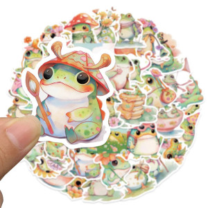 Stickers Grenouille Bohème Mignons | Lot jusqu'à 50 Pièces