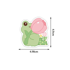 Kawaii Frog Stickers | Pack of 50 Cute & Zen Decals