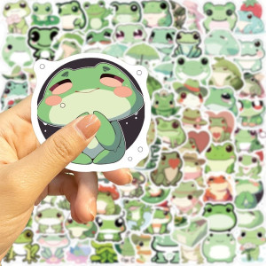Stickers Grenouille Kawaii | Lot de 46 Autocollants Étanche