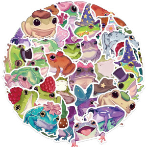 Cute Magic Frog Stickers ✨ Set of 50 Enchanted Decals 🐸
