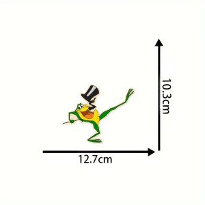 Funny Showman Frog Sticker | Cute Vintage Vinyl Decal Gift