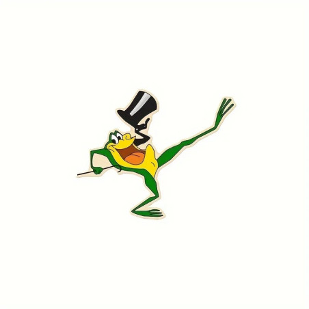 Sticker Grenouille Showman Rigolote | Autocollant Vinyle Mignon