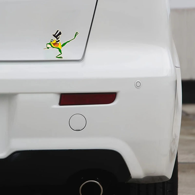 Sticker Grenouille Showman Rigolote | Autocollant Vinyle Mignon