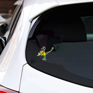 Funny Showman Frog Sticker | Cute Vintage Vinyl Decal Gift