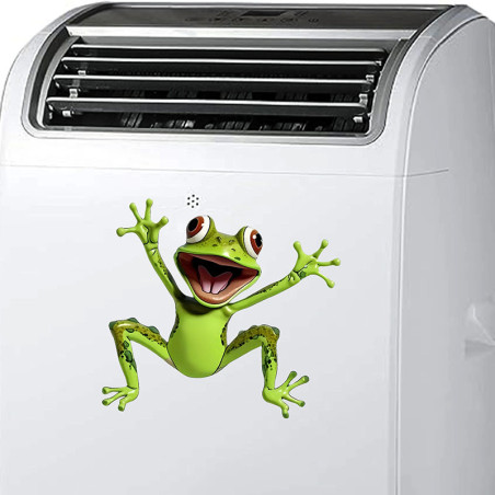 Cute Green Frog Sticker | Funny 5.5" Decal for Car & Laptop