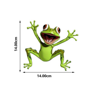 Cute Green Frog Sticker | Funny 5.5" Decal for Car & Laptop