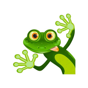 Funny Frog Sticker | Cute Waterproof Vinyl Decal for Cars