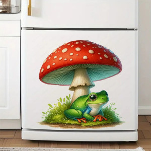 Sticker Grenouille Forêt – Décoration Nature Aquarelle – 5 Tailles