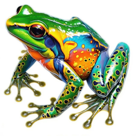 Autocollant Grenouille Pop Jungle | Décoration Tropicale | 5 Tailles
