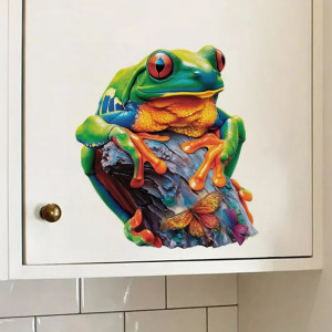 Sticker Grenouille & Papillon Mystique | 5 Tailles | Idée Cadeau