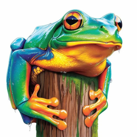 Autocollant Grenouille de Pluie | Étanche & Durable - 5 Tailles