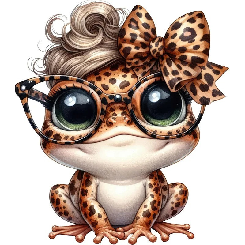 Sticker Grenouille Sauvage & Chic - 5 Tailles Disponibles