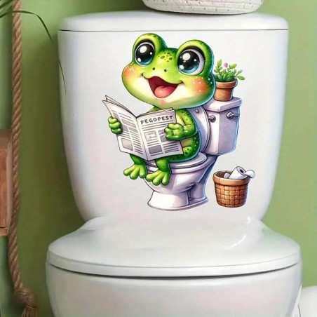 Autocollant Grenouille "Pause Pipi " - 3 tailles au choix !