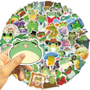 Stickers Grenouille Cosmo Pop - 50 Autocollants Vinyle Kawaii