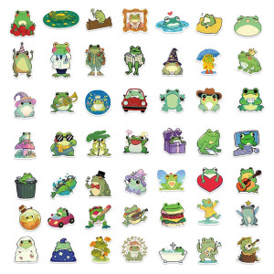 Stickers Grenouille Cosmo Pop - 50 Autocollants Vinyle Kawaii