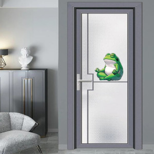 Sticker Grenouille Mignonne en Méditation | Déco Zen & Drôle