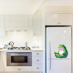 Sticker Grenouille Mignonne en Méditation | Déco Zen & Drôle