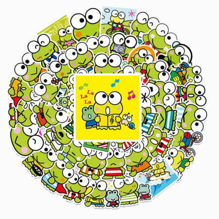 Stickers Grenouille Mignons Kawaii Pop | Lot de 10, 30 ou 50
