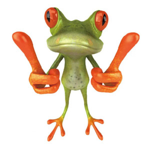Yo! Funny Frog Sticker | Cute Peace & Chill Vinyl Decal Gift