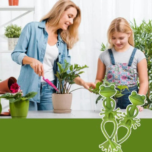 Clips Tuteurs pour Plantes Grenouille (x4) - Mignon & Utile