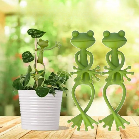 Clips Tuteurs pour Plantes Grenouille (x4) - Mignon & Utile
