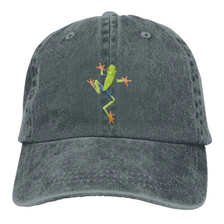 Cute Frog Hat | Embroidered Tree Frog Vintage Dad Hat 🐸