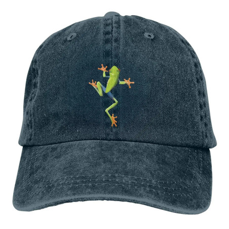 Cute Frog Hat | Embroidered Tree Frog Vintage Dad Hat 🐸