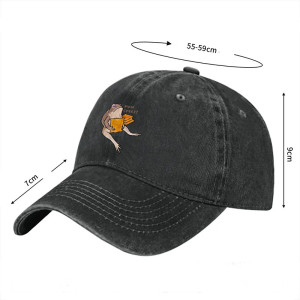 Casquette Drôle Grenouille & Fromage - Look Vintage Coton