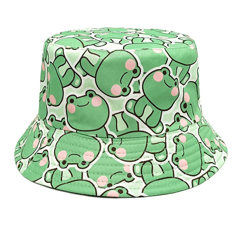 Cute Frog & Bee Bucket Hat | Kawaii Aesthetic | Unique Gift