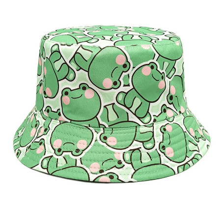 Cute Frog & Bee Bucket Hat | Kawaii Aesthetic | Unique Gift