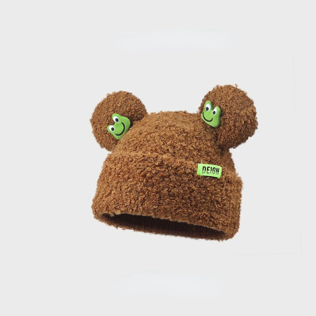 Bonnet Grenouille Mignon | Peluche Amusante avec Oreilles - 6 Couleurs