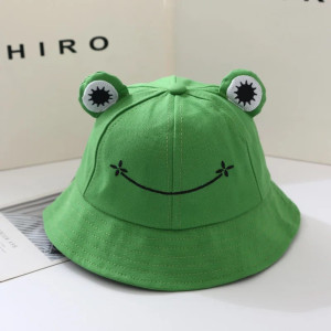 Smiling Flower Frog Bucket Hat | Cute Cotton Hat in 6 Colors