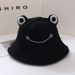Bob Grenouille Sourire Fleur | Chapeau Mignon en Coton 6 Couleurs