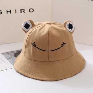 Bob Grenouille Sourire Fleur | Chapeau Mignon en Coton 6 Couleurs