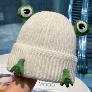 Cute Frog Beanie with Paws | Cozy Winter Hat | 1001BEES