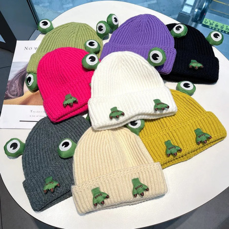 Bonnet Grenouille Mignon avec Pattes | Chapeau d'Hiver | 1001abeilles