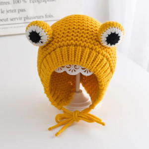 Bonnet Grenouille Fait Main avec Yeux Amusants | 5 Couleurs