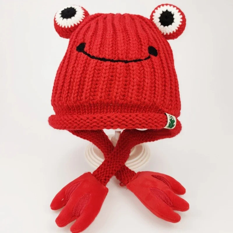 Bonnet Grenouille Enfant 'Sourire Curieux' - 6 Couleurs