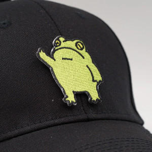 Écusson Grenouille Grognon Thermocollant | Patch Brodé Mignon