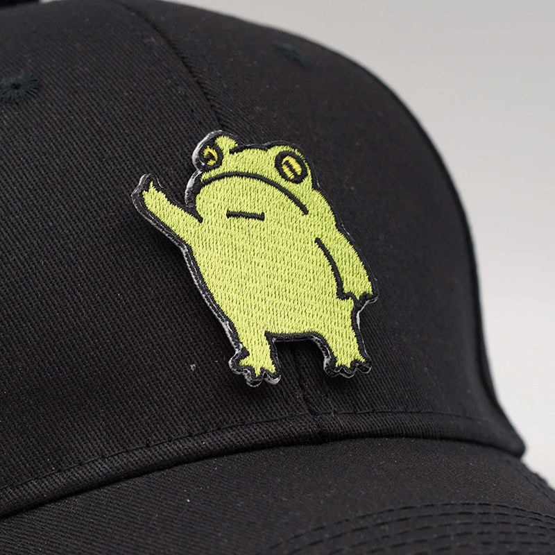 Écusson Grenouille Grognon Thermocollant | Patch Brodé Mignon