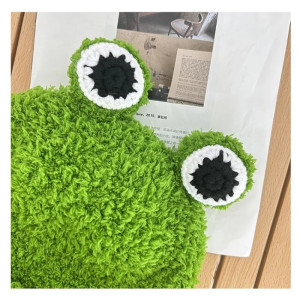 Bonnet Grenouille Rigolo aux Gros Yeux | Peluche Mignonne
