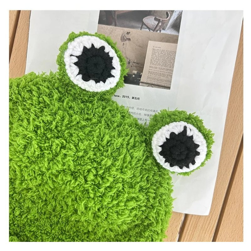 Funny Pop-Eye Frog Hat | Cute Plush Beanie Gift Idea