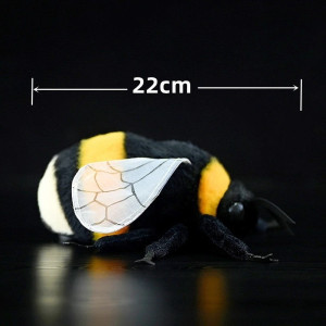 Grande Peluche d'abeille réaliste de 30 cm !