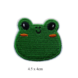 Smiling Frog Iron-On Patches (10-Pack) – Cute Gift for Kids