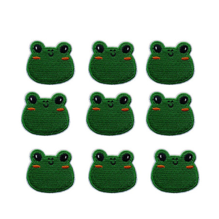 Smiling Frog Iron-On Patches (10-Pack) – Cute Gift for Kids