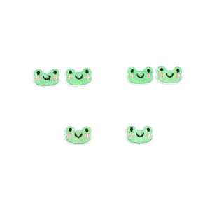 Cute Frog Iron-On Patch Set (10-Pack) | Kids' Applique