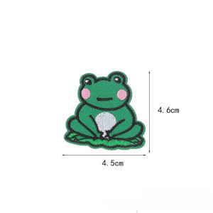 Patch Grenouille Mignonne en Méditation | Écusson Zen Thermocollant