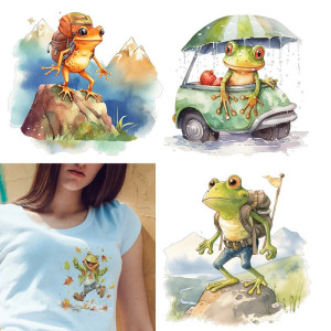 Patches Thermocollants Grenouille | Lot de 9 pour T-Shirts DIY