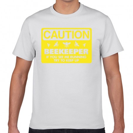 T-shirt homme Apiculteur blanc