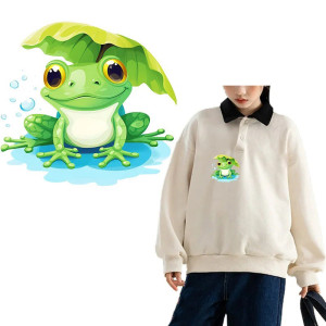 Cute Luminous Frog Iron-On Patches (Set of 9) | 1001bees